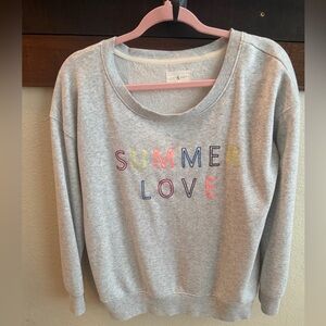 Lou and Grey -Gray 'Summer Love' Sweatshirt